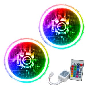 Jeep Wrangler TJ Headlight Assemblies - ORACLE Lighting - SMD ColorSHIFT - `97-`06